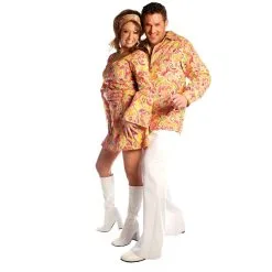 GO GO DRESS ORANGE ADULT LARGE